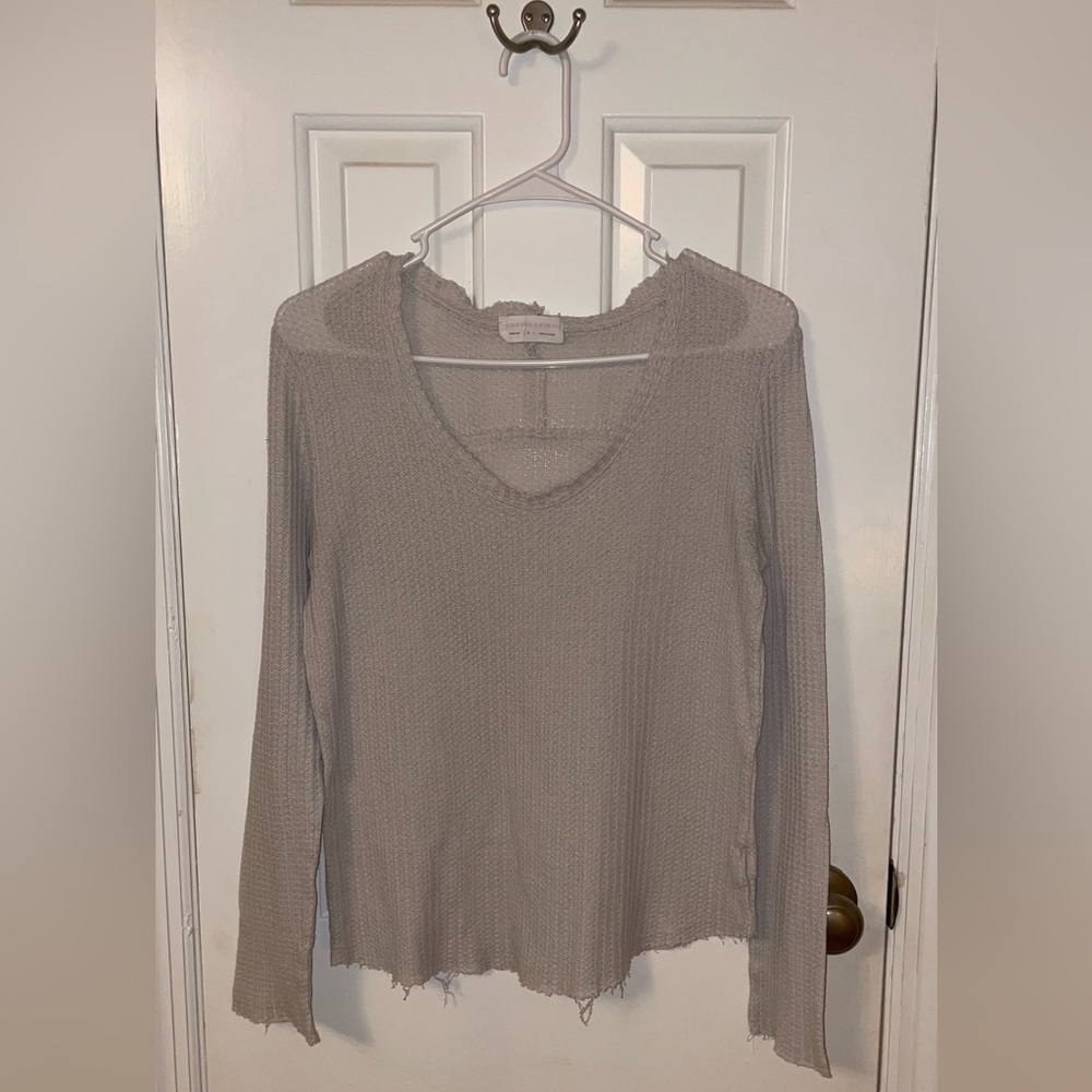 thin material cream colored